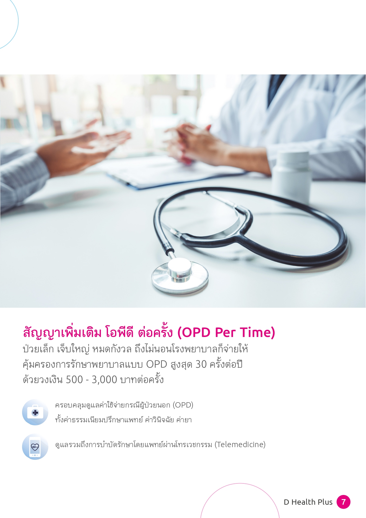 D Health Plus ( สัญญาเพิ่มเติม ดี เฮลท์ พลัส )